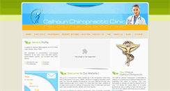 Desktop Screenshot of calhounchiroclinic.com