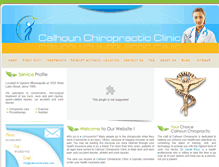 Tablet Screenshot of calhounchiroclinic.com